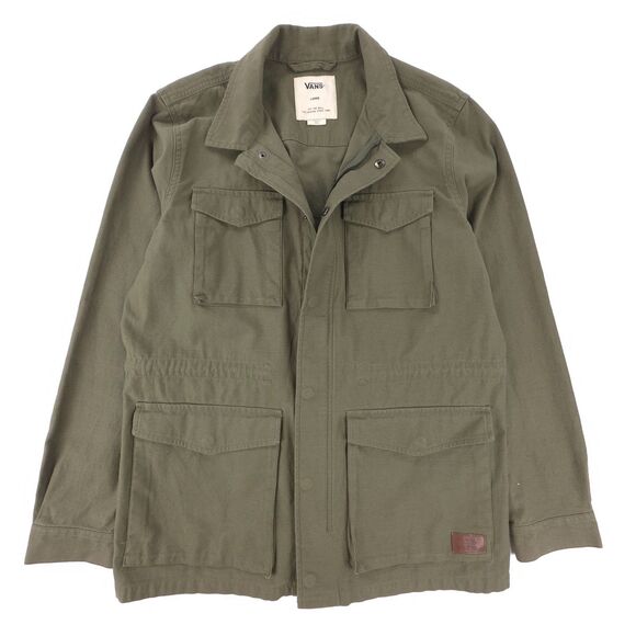 NEW Vans Exeter Military Jacket Canvas Cargo Utility Army Green Gorpcore 90s Y2k